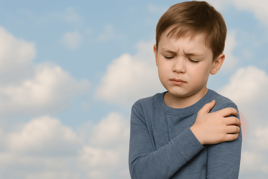 Bambino con malattie reumatiche invalidanti